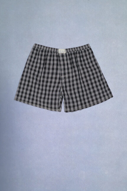 Erl Black Plaid Boxer Short