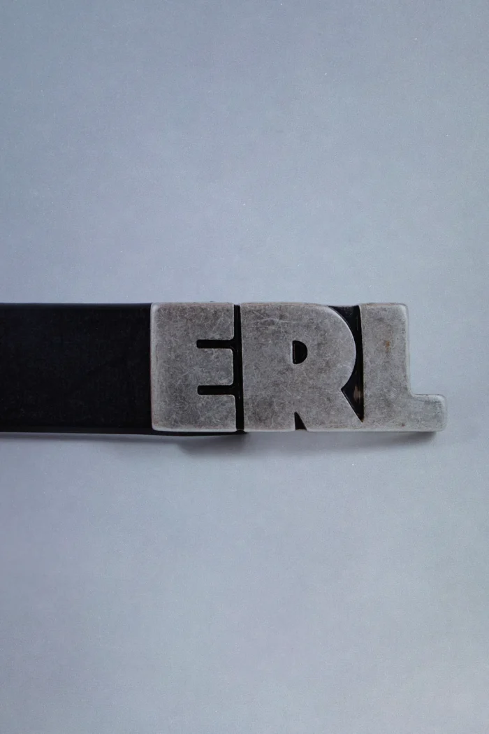 ERL skinny leather belt