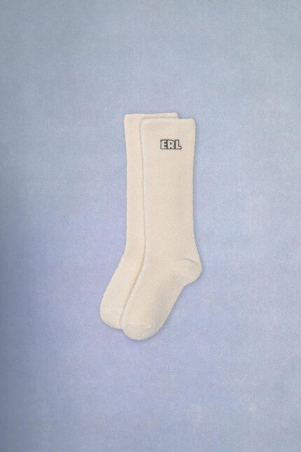 Erl Cream Soft Socks-White